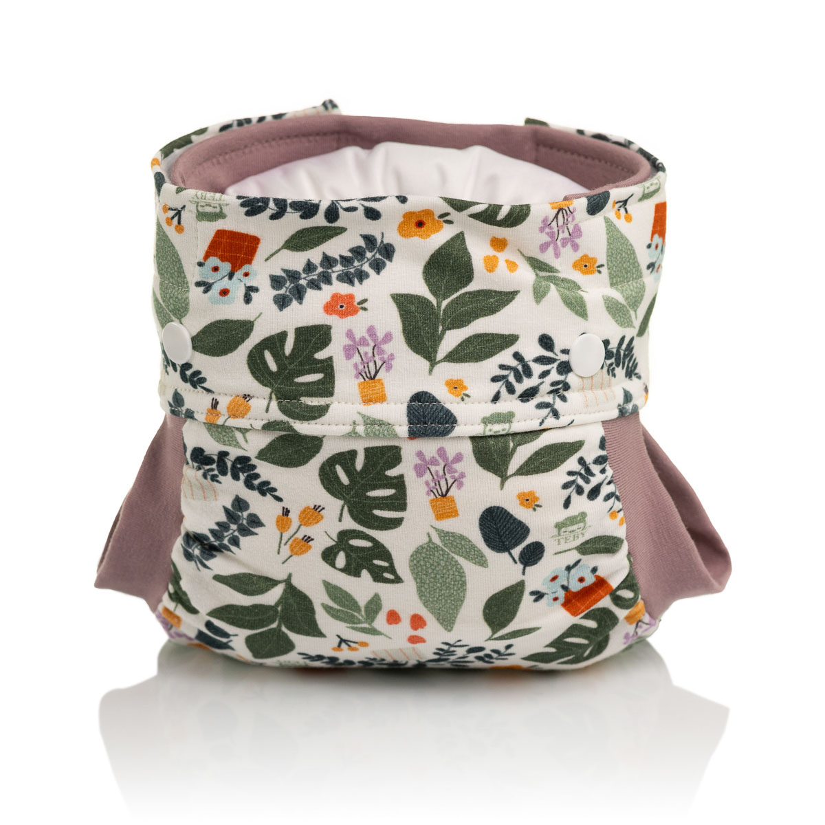 Culla di Teby Bio Pants Love Plants rosa