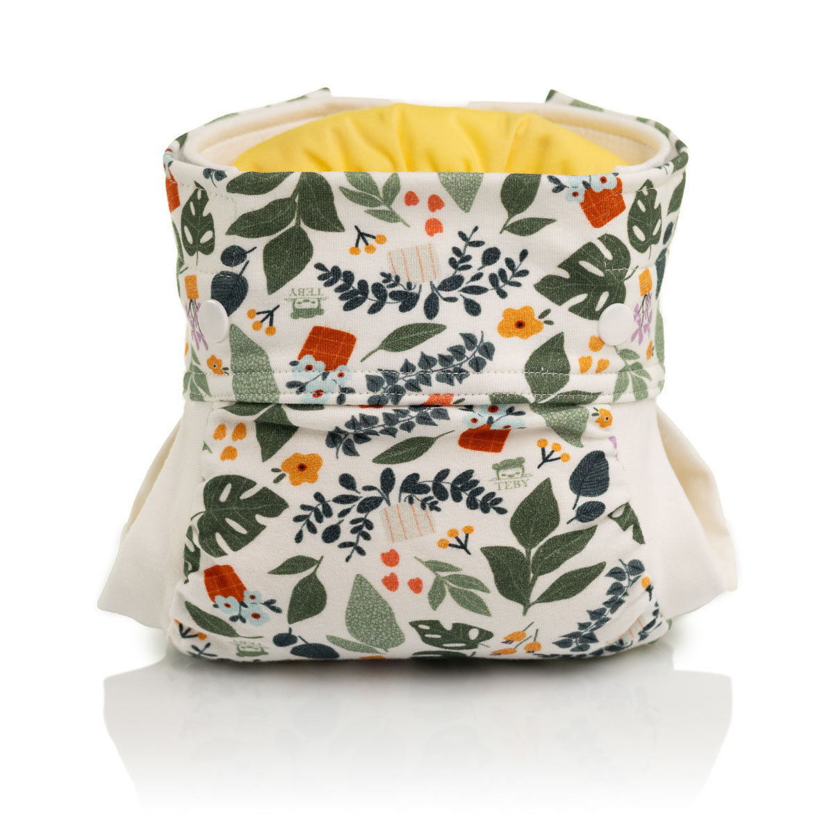 Culla di Teby Bio Pants Love Plants bianco
