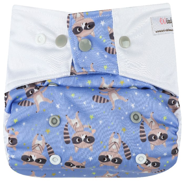 Wizly Happy Raccoon Druckknöpfe