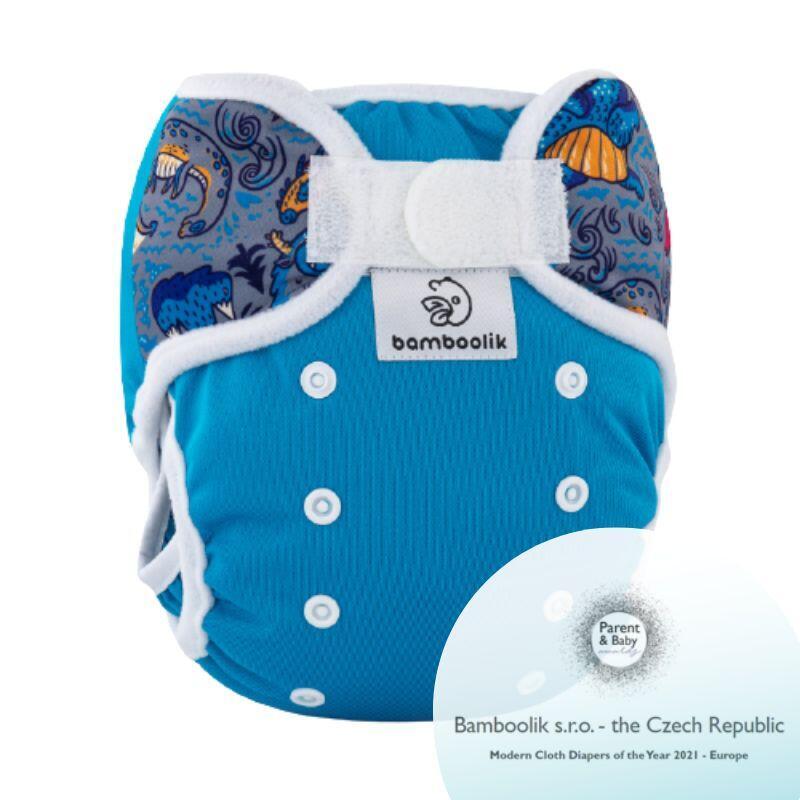 Bamboolik Ai2 Duo-Überhose Klett Einhörner